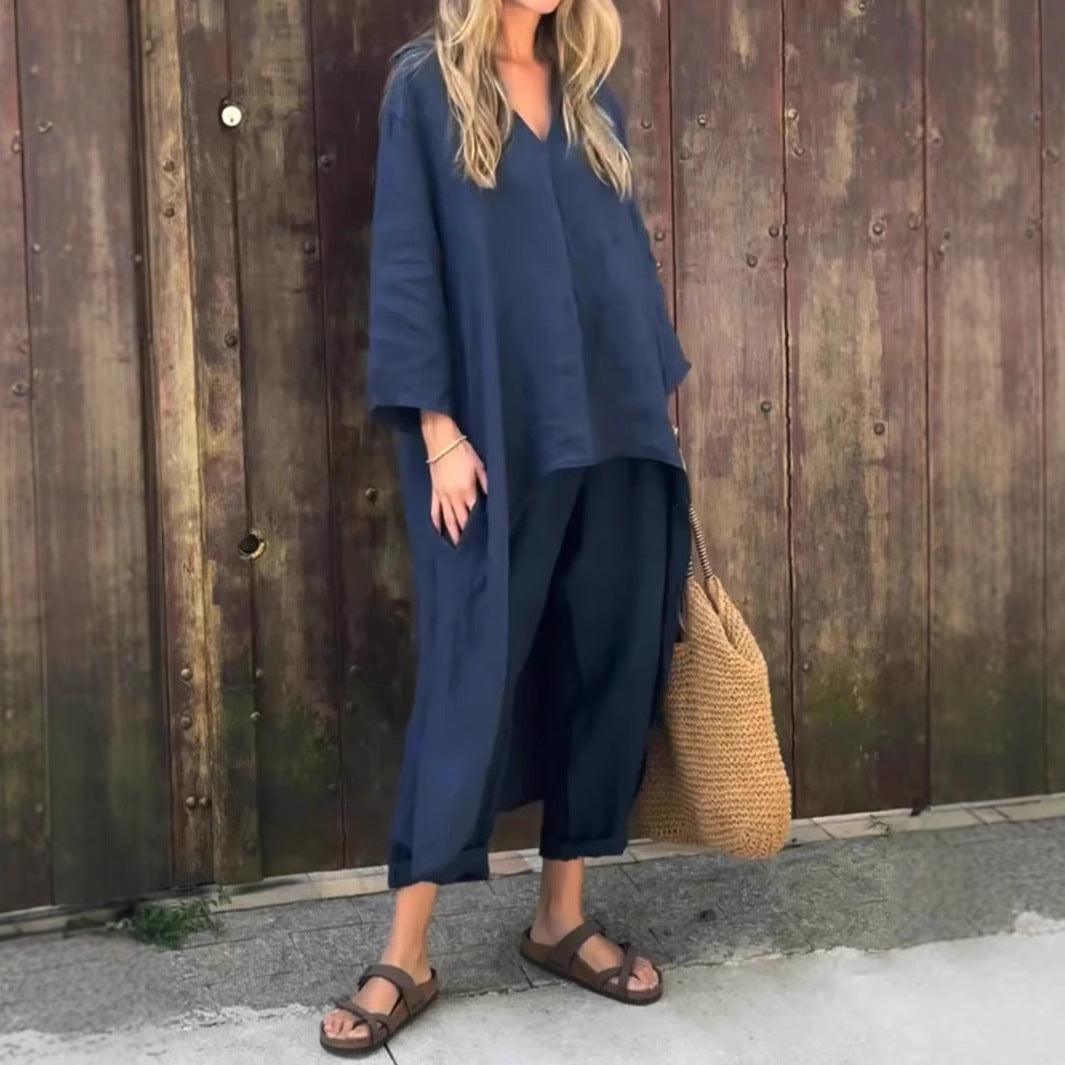 Loose Top & Wide Leg Pants