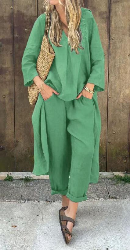 Loose Top & Wide Leg Pants