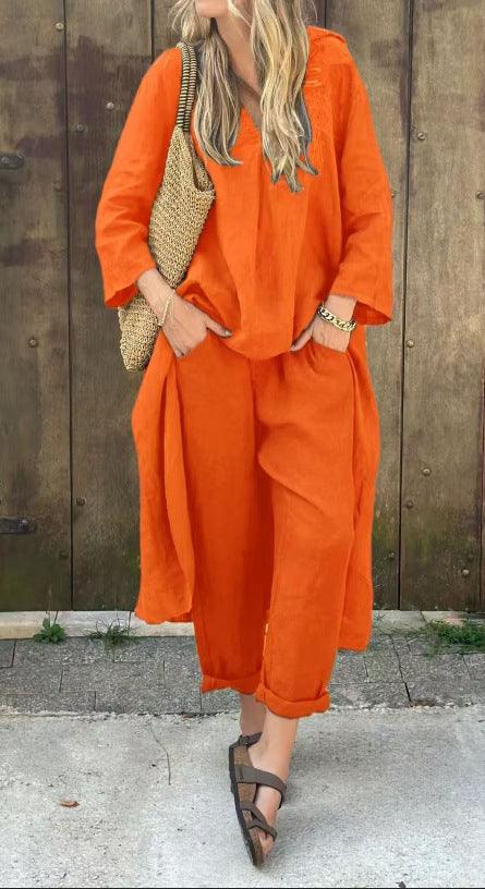 Loose Top & Wide Leg Pants