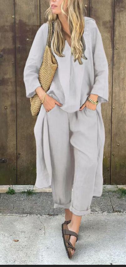 Loose Top & Wide Leg Pants