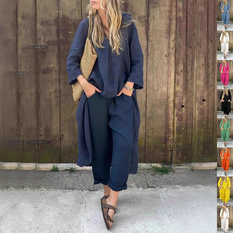 Loose Top & Wide Leg Pants