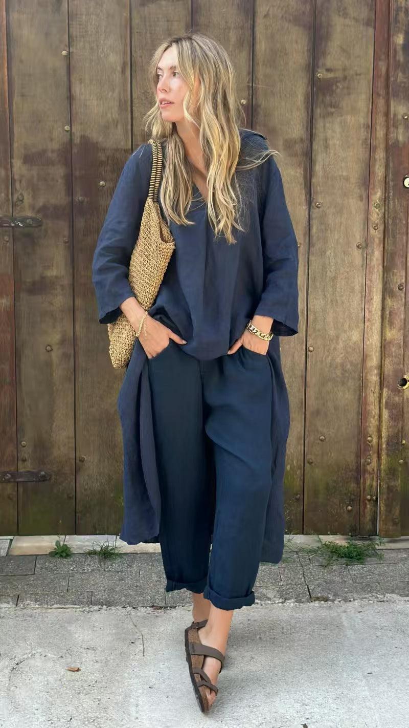Loose Top & Wide Leg Pants
