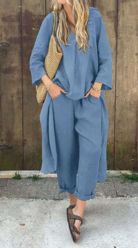 Loose Top & Wide Leg Pants