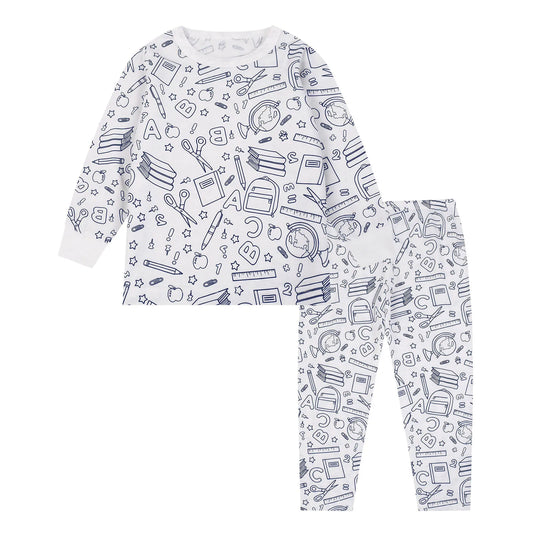 Kids DIY Sketch Colorful Pajama Set