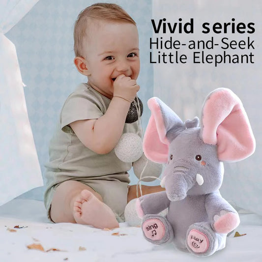 Animated Singing Elephant Plush Toy with Moving Ears