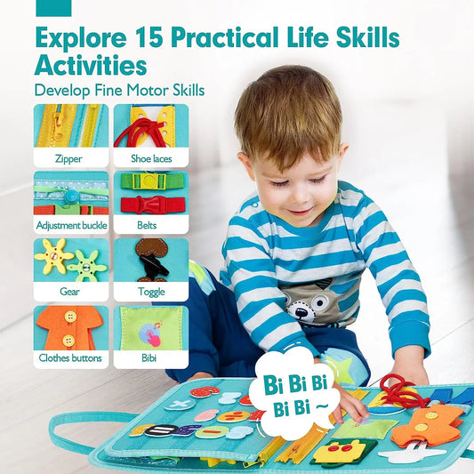 Montessori Busy Book Educational Toys For Toddler