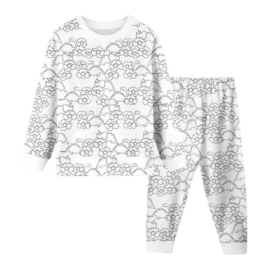 Kids DIY Sketch Colorful Pajama Set