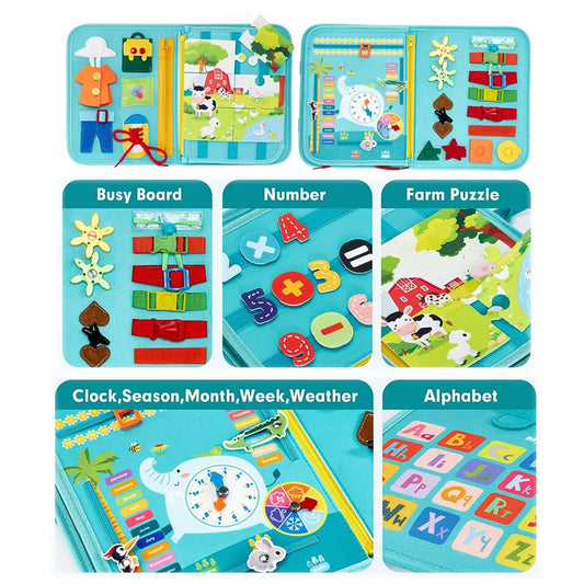 Montessori Busy Book Educational Toys For Toddler