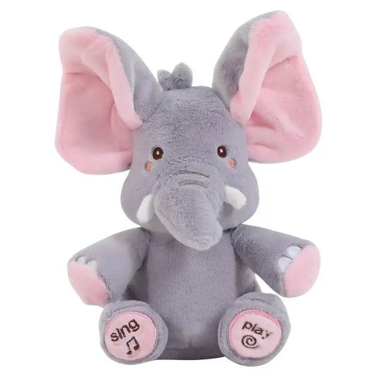 Animated Singing Elephant Plush Toy with Moving Ears