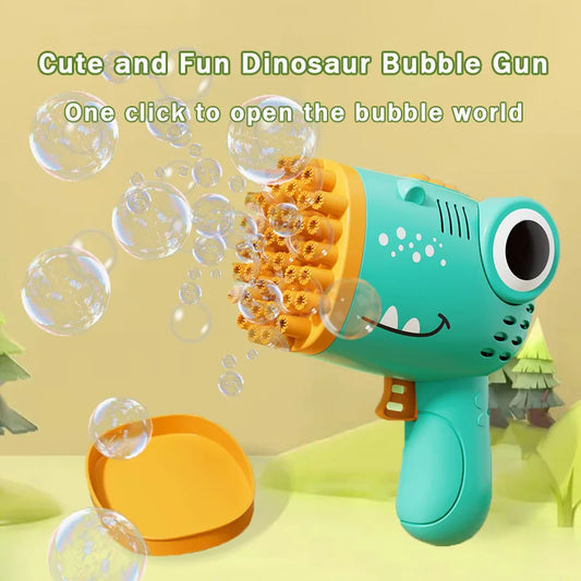 40 Hole Dinosaur Bubble Handheld Electric Bubble Machine