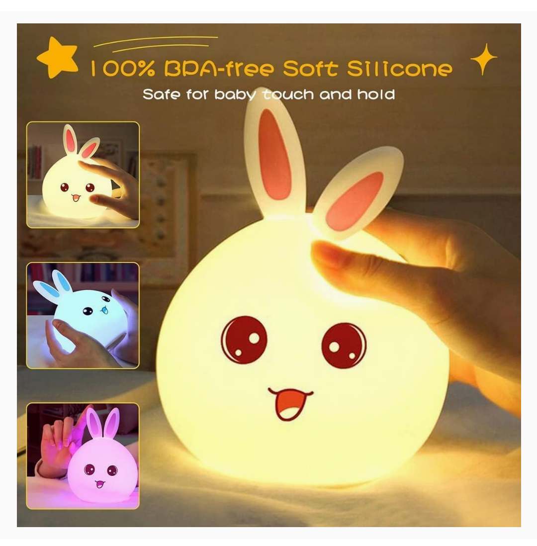 Reliant Cute Rabbit Silicone Night Lamp