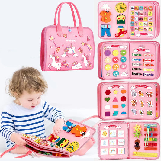 Montessori Busy Book Educational Toys For Toddler