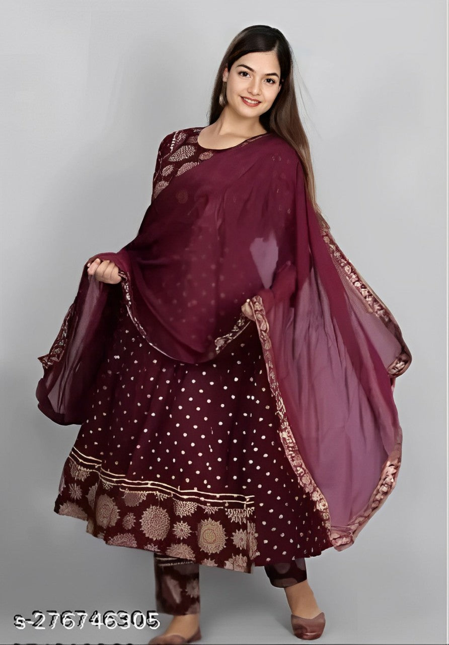 Reliant Anarkali Dupatta Set